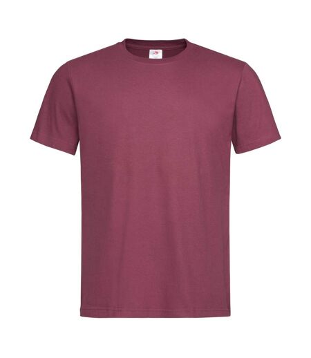 T-shirt Classique Homme Rouge Foncé Stedman
