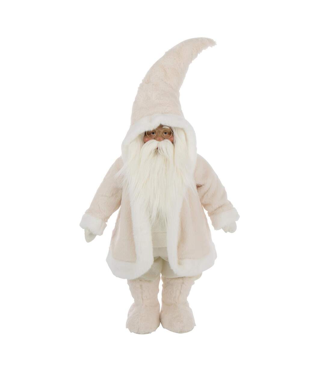 Père-Noël Déco Lunettes 106cm Blanc-1