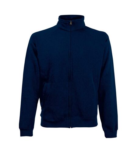 Fruit Of The Loom Mens Premium 70/30 Zip Neck Sweatshirt (Deep Navy) - UTRW3166