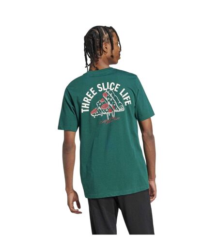 Mens Pizza Cotton T-shirt Green Adidas