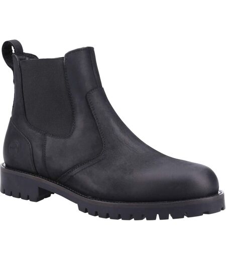 Mens bodicote leather chelsea boots black Cotswold