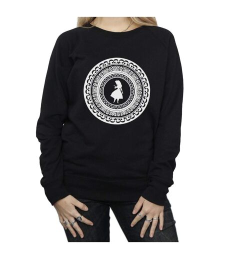 Disney Sweatshirt Alice In Wonderland Circle - Femmes/Dames (Noir) - UTBI2639