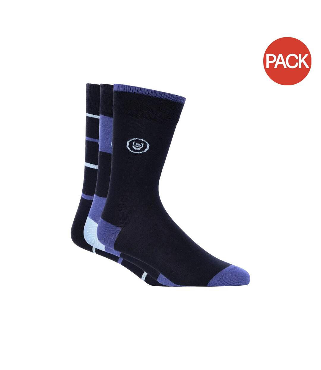 Chaussettes raphous homme noir / bleu Duck and Cover-1