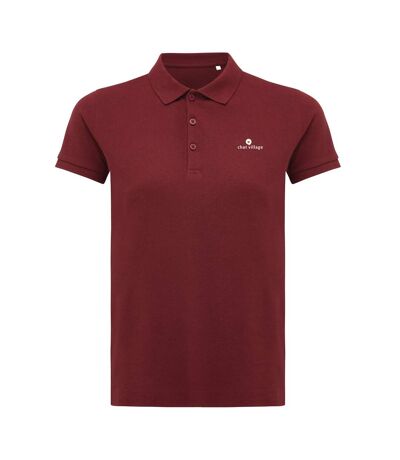 Womens/ladies yosemite pique polo shirt burgundy Iqoniq