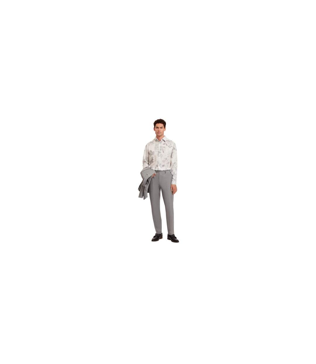 Chemise Motif/style Imprimé Feuille Homme Blanc Ted Baker-1