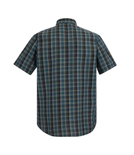 Chemise Manches Courtes Motif/style À Carreaux Mindano Homme Bleu Nuit À Carreaux Regatta