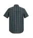 Chemise Manches Courtes Motif/style À Carreaux Mindano Homme Bleu Nuit À Carreaux Regatta-3
