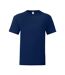 Fruit of the Loom Mens Iconic T-Shirt (Navy Blue)