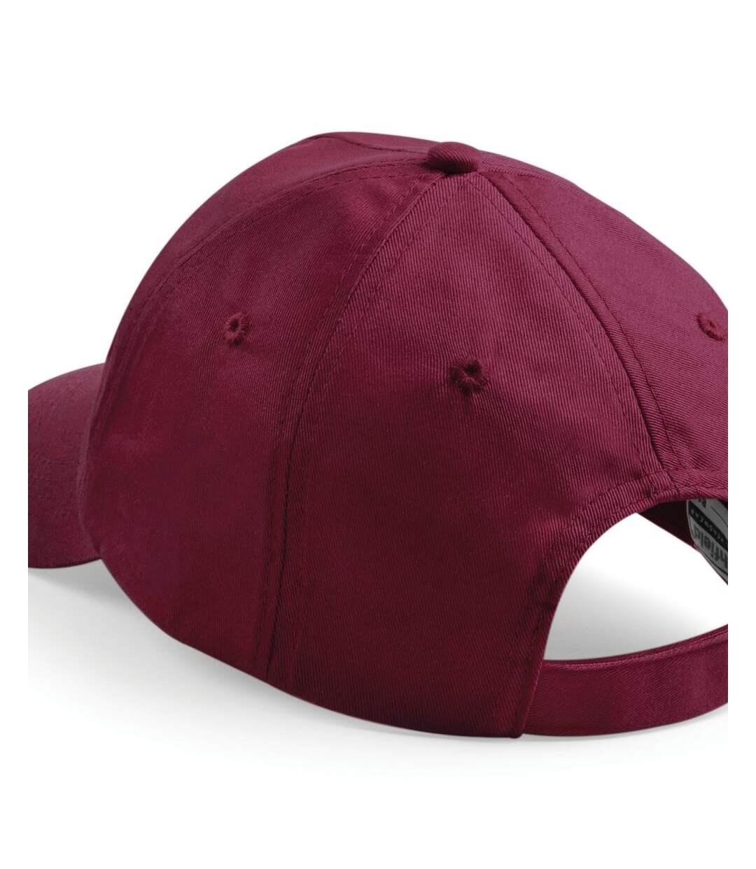 Lot de 2  casquettes de baseball adulte bordeaux Beechfield