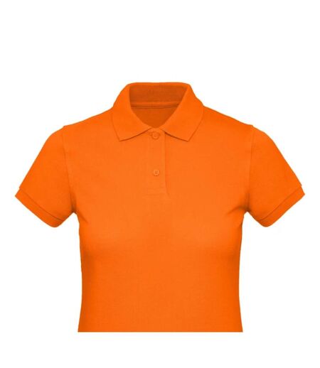 Womens/ladies Inspire Polo Shirt Orange B&C