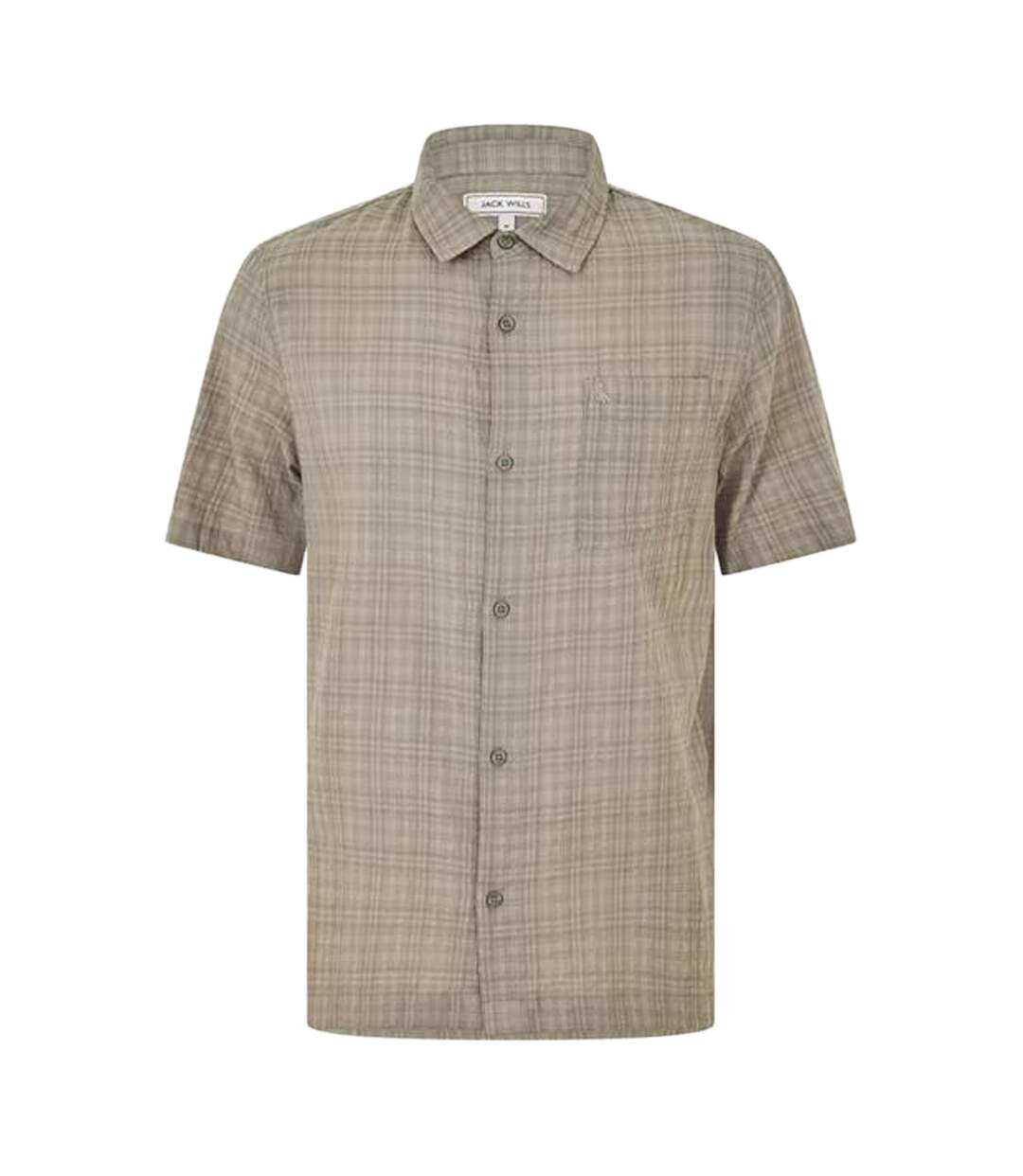 Mens Checked Pocket Shirt Green Jack Wills-2