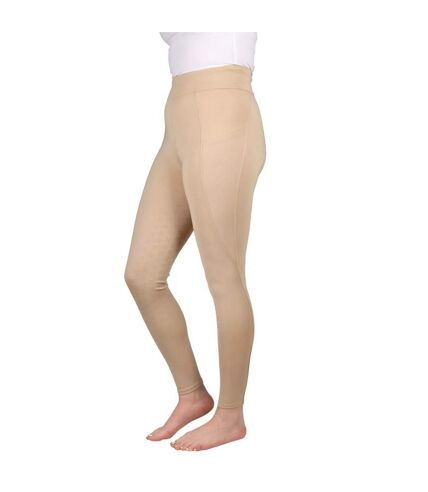 Collant d'équitation melton femme beige HyPERFORMANCE HyPERFORMANCE