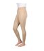 Collant d'équitation melton femme beige HyPERFORMANCE