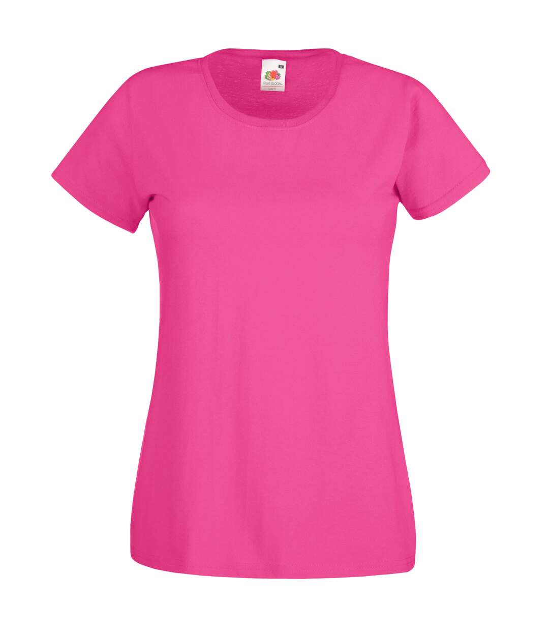 T-shirt manches courtes femme fuchsia Fruit of the Loom-1