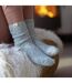 2 Pack Ladies Two Tone Cosy Bed and Home Socks - Warm Soft Relaxing Comfort-5