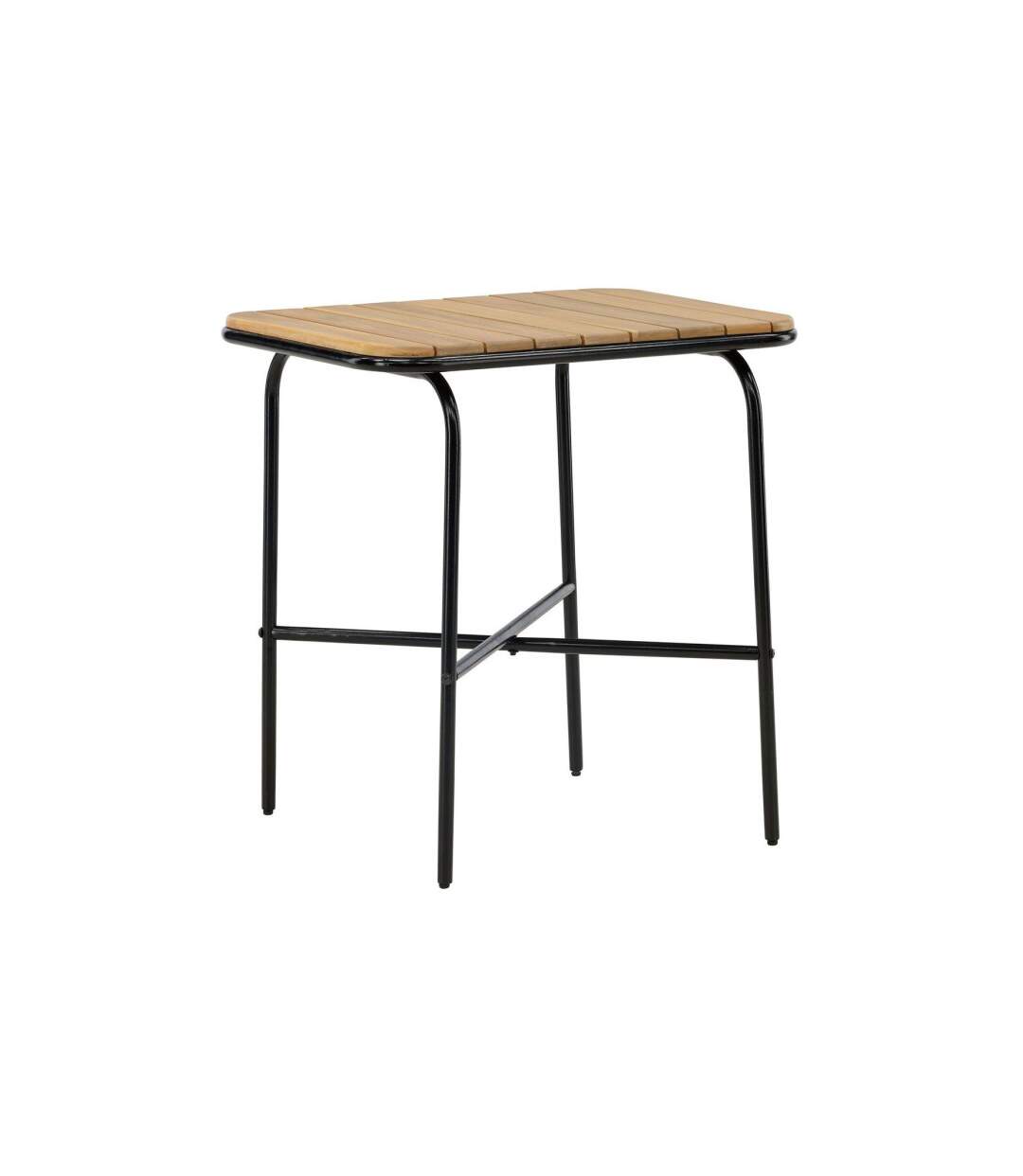 Table de Jardin en Bois Holmbeck 88cm Naturel-1