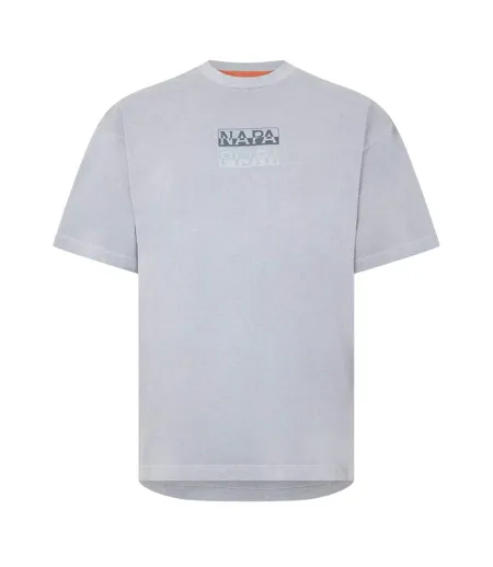 Mens Cotton T-shirt Ultimate Grey Napapijri