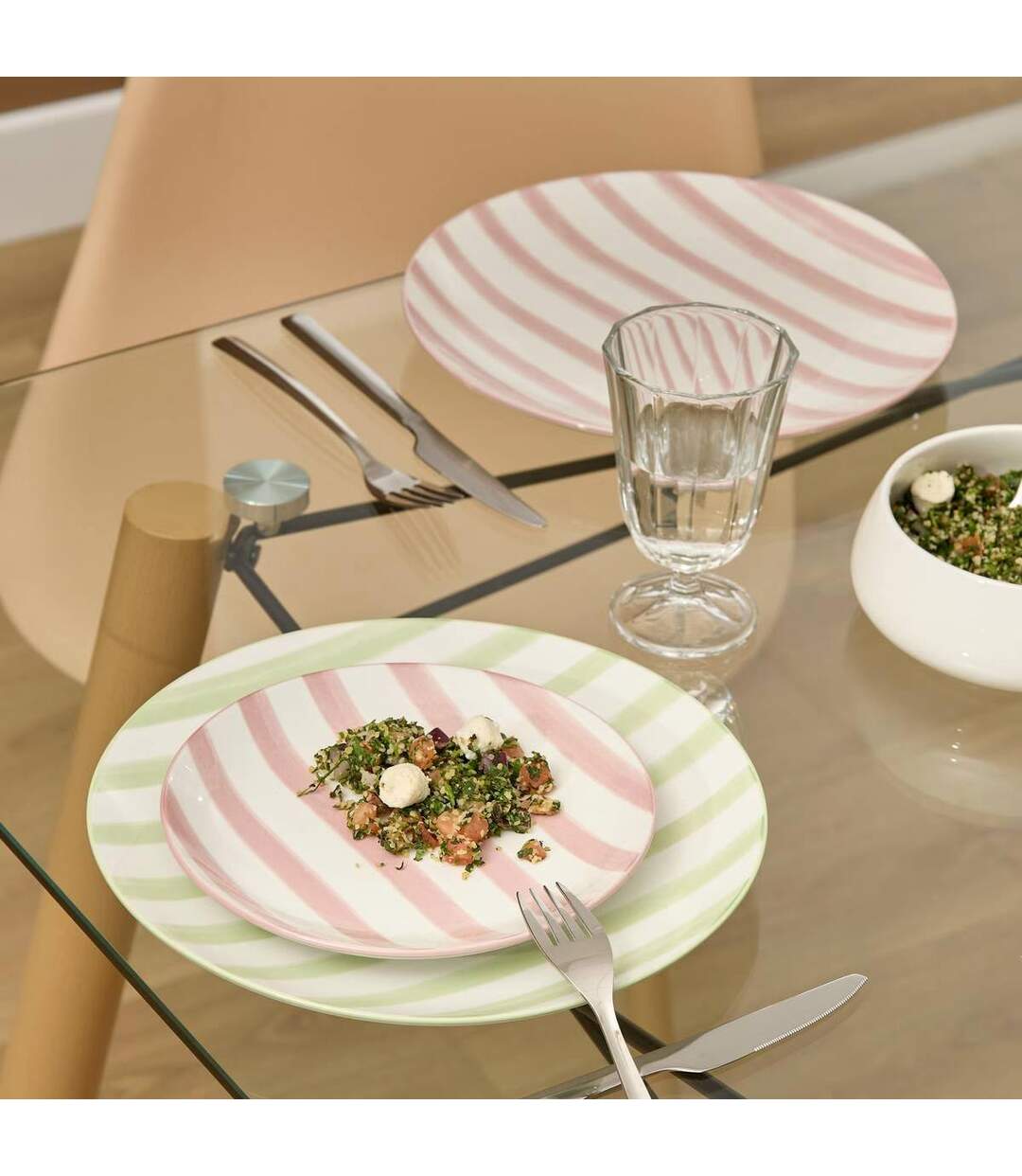 Lot de 6 Assiettes à Dessert Charlie 19cm Rose-4