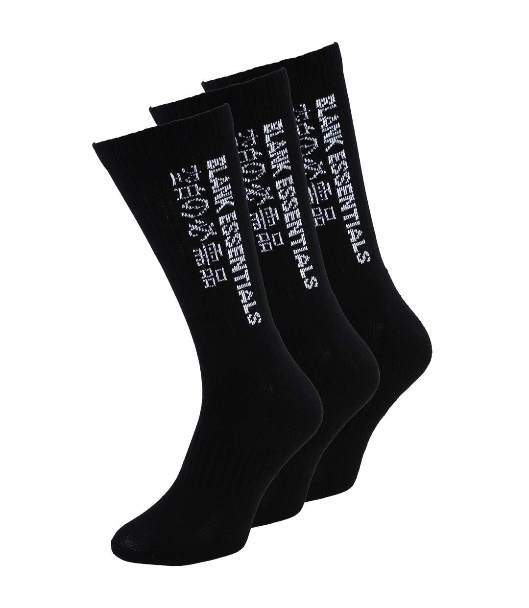 3 paires de chaussettes de sport en coton pour hommes-1