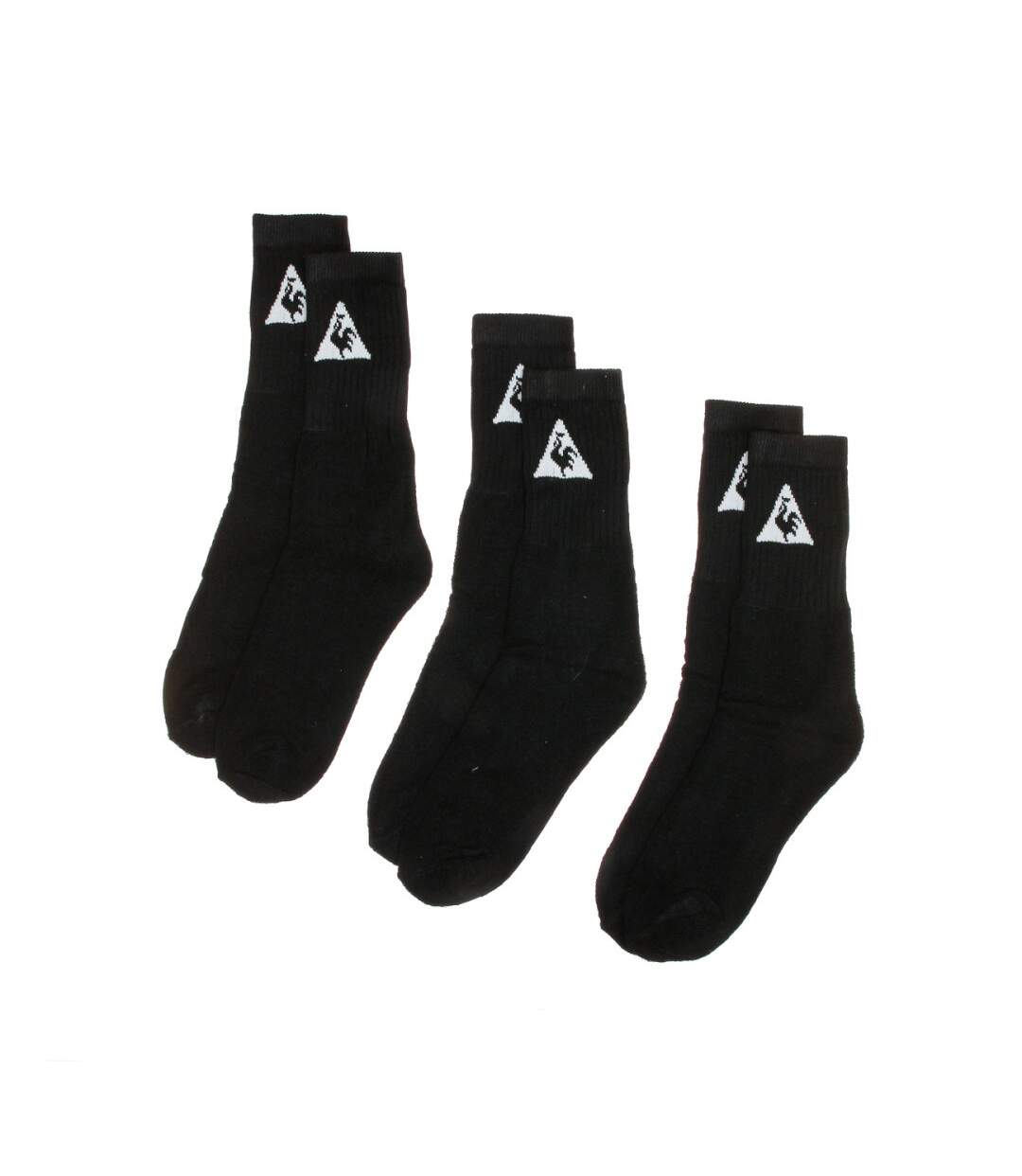 X3 Paires de Chaussettes Noir Homme Le Coq Sportif K6018-1