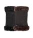 Isotoner Mitaines femme cuir d'agneau pleine fleur - doublées imitation fourrure-2