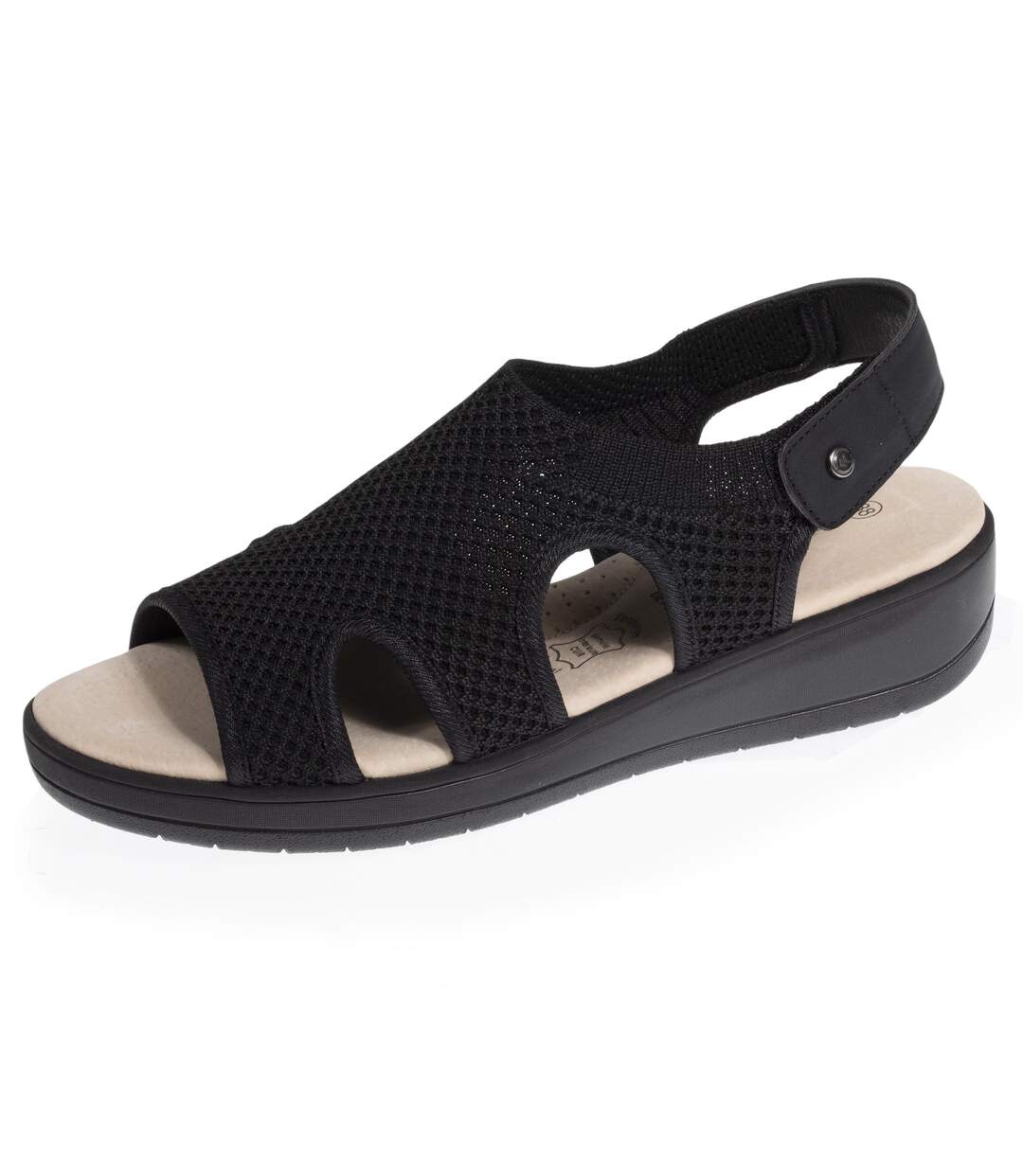 Isotoner Sandales femme confortables, à talon-1