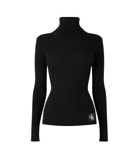 Sweat Manches Longues Femme Noir Calvin Klein