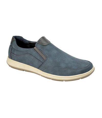 Scimitar Mens Twin Gusset Casual Shoe (Gray) - UTDF1617