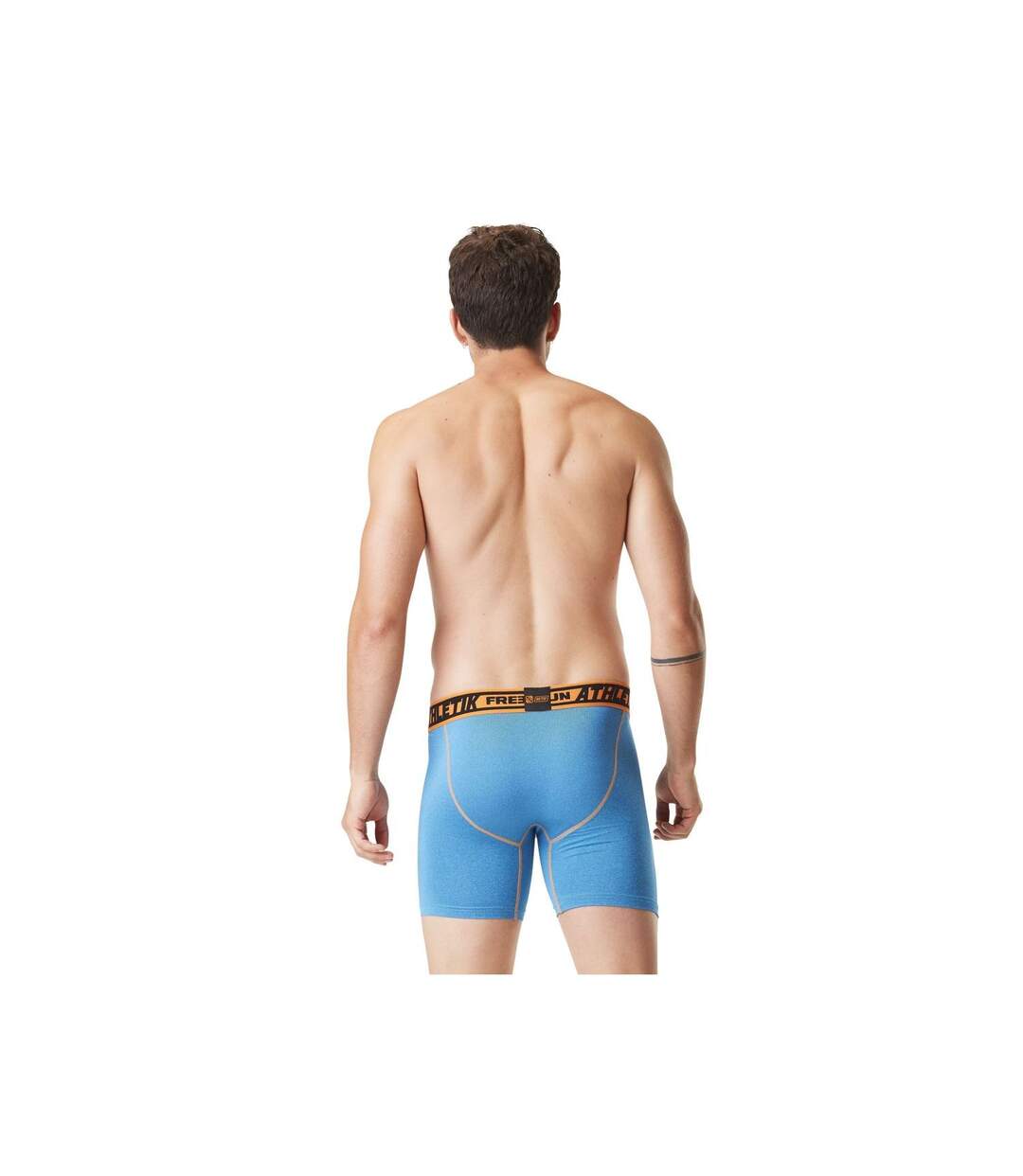 Lot de 4 Boxers longs homme chiné Aktiv Sport Freegun-4