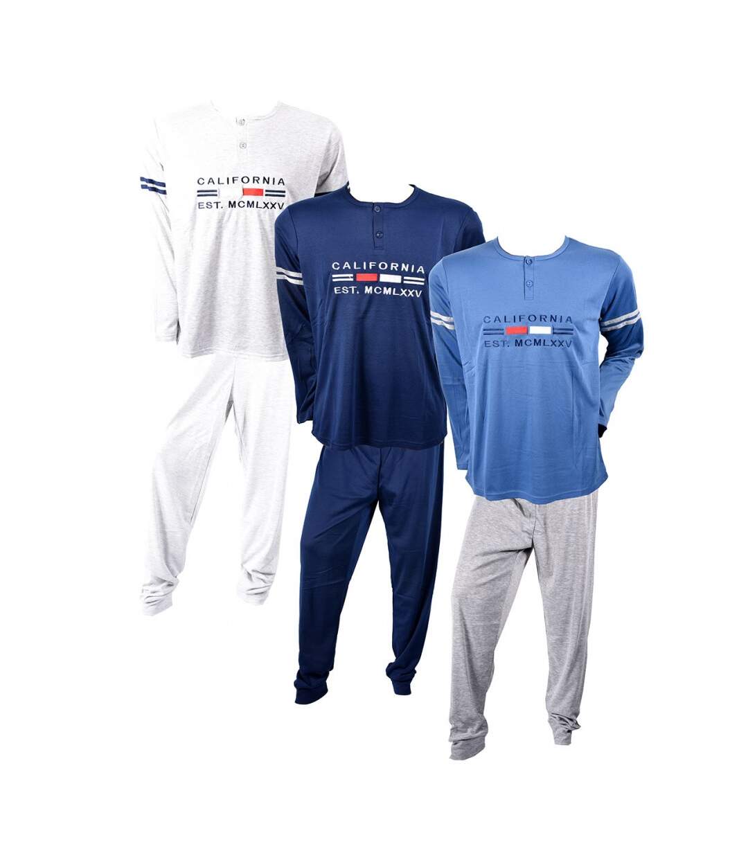 Pyjama Homme Long SWEET SECRET Z2849 CALIFORNIA GRIS-5