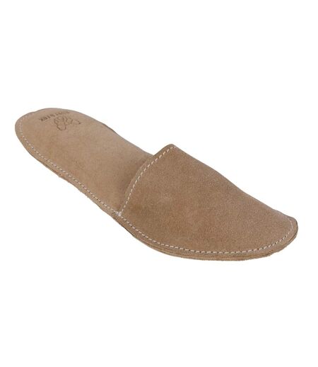 Slipper leather interactive dog toy one size brown Digby & Fox