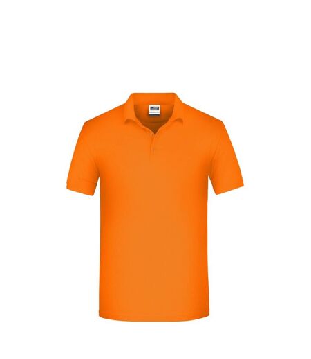 Polo Bio Workwear Homme Orange James And Nicholson