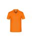 Polo Bio Workwear Homme Orange James And Nicholson-1