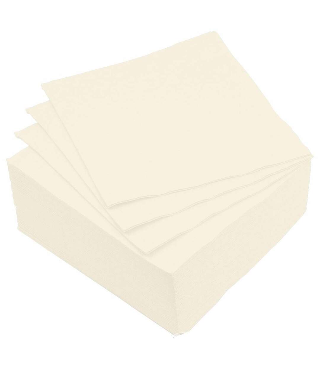 Lot de 40 Serviettes en Papier Vitamine 38x38cm Crème-1
