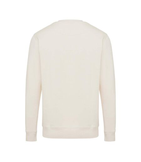 Unisex adult etosha recycled cotton lightweight sweatshirt ivory white Iqoniq