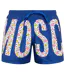Short De Bain Motif/style Floral Homme Bleu Vif Moschino-1