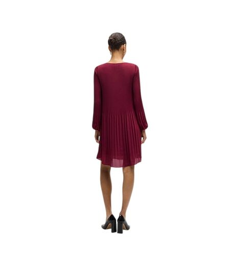 Robe Patineuse Femme Rouge Foncé Boss