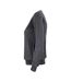 Womens/ladies Oakville Knitted Sweatshirt Anthracite Melange Cutter & Buck-3