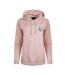 Womens/ladies kira back print pull over hoodie dusty rose Weird Fish-1