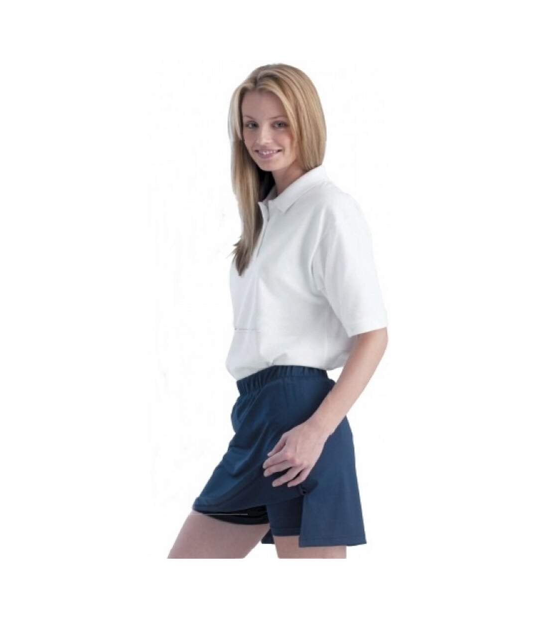 Womens/ladies polo shirt white Carta Sport-1