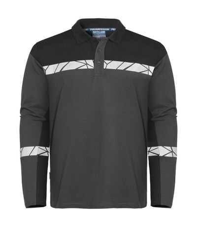 Polo Manches Longues Progression Homme Gris Noir Projob