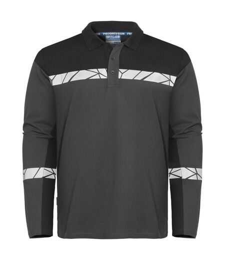 Polo Manches Longues Progression Homme Gris Noir Projob