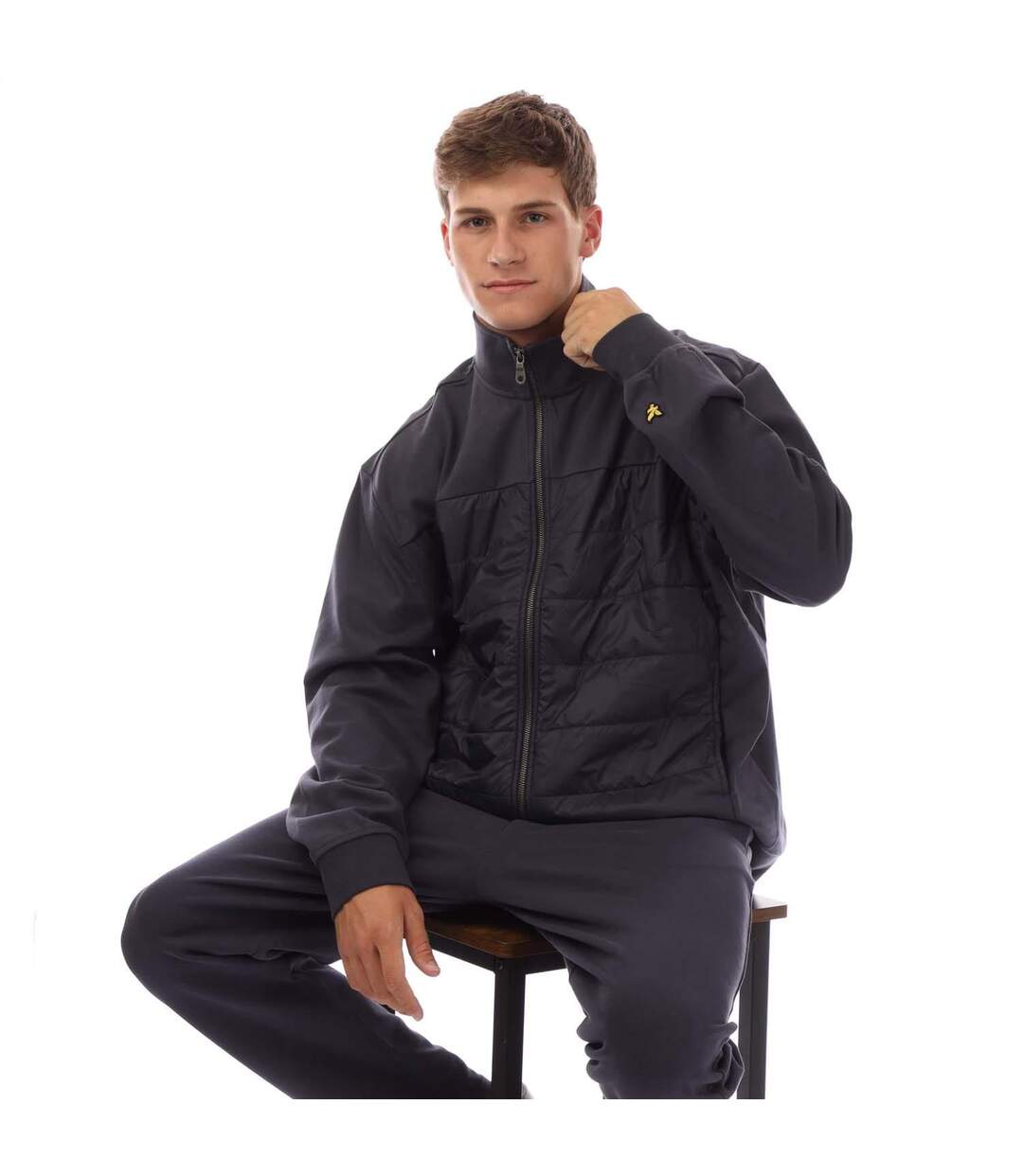 Blouson Aviateur Hybrid Homme Bleu Marine Lyle & Scott-1