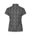 Womens/ladies Hexagon Short-sleeved Golf Polo Shirt Grey Puma-2