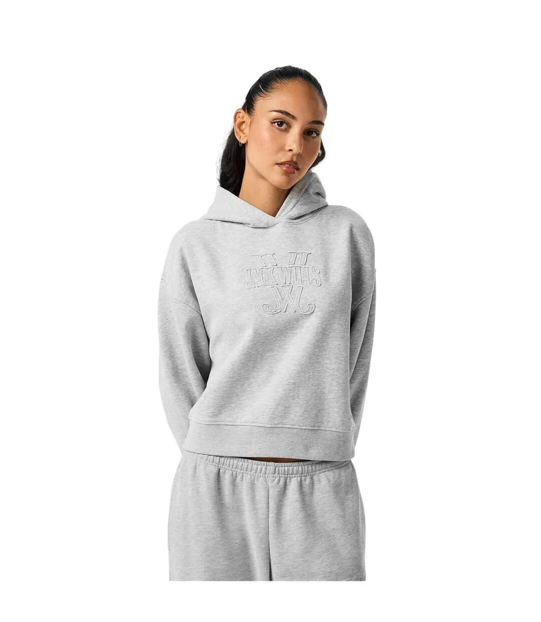 Sweat Court Femme Gris Chiné Jack Wills-4