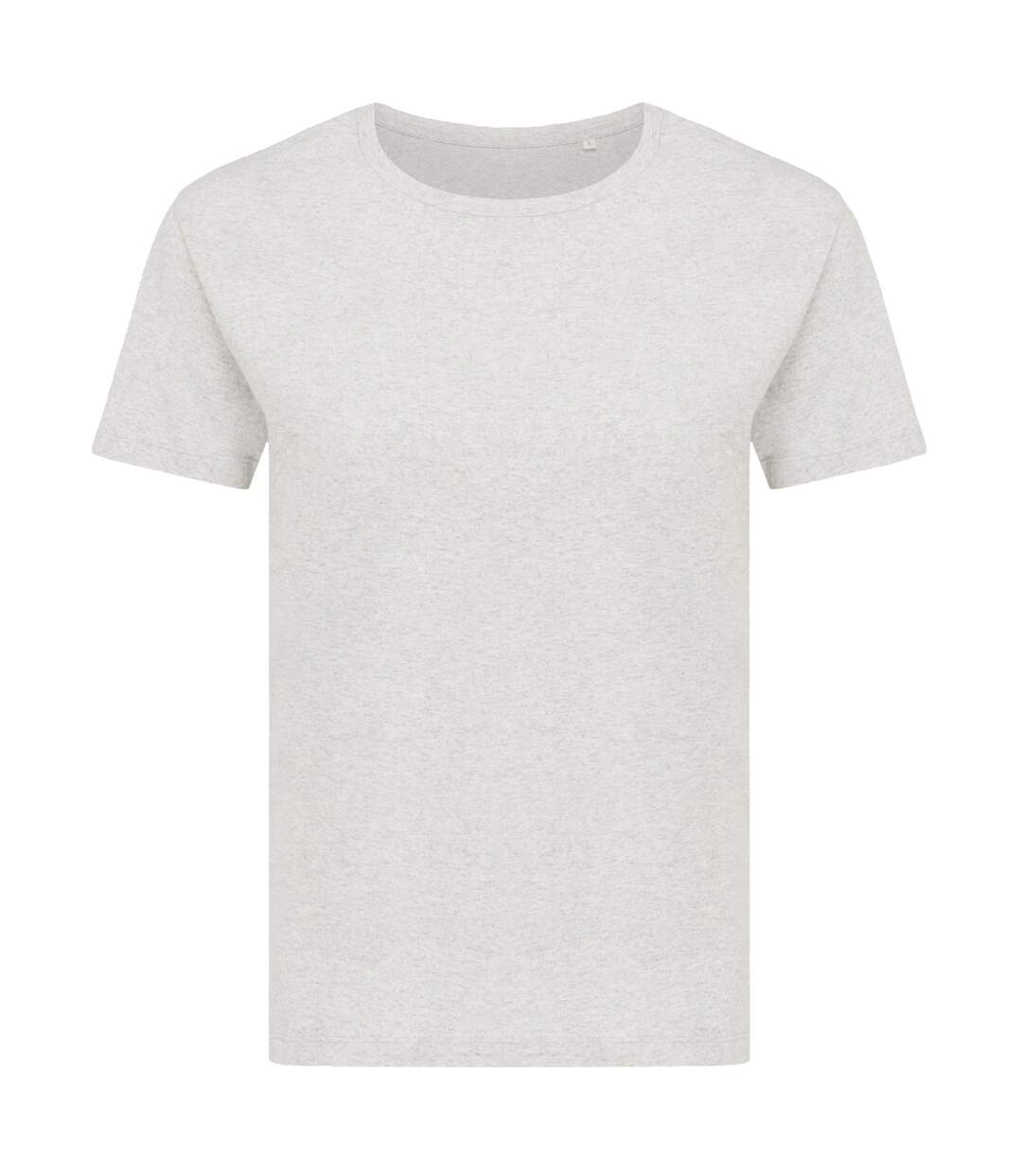 Womens/ladies yala recycled cotton lightweight t-shirt light heather grey Iqoniq-1