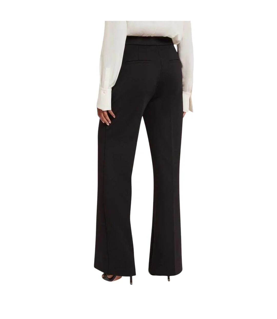 Womens/ladies Flared Wide Leg Trousers Black Ted Baker-2
