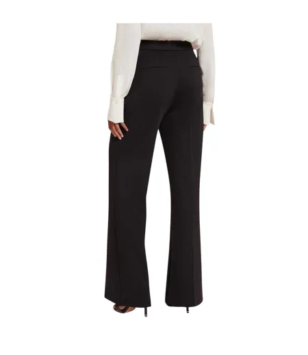 Womens/ladies Flared Wide Leg Trousers Black Ted Baker