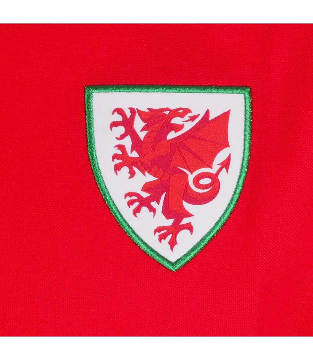 Mens Contrast Sleeves Polo Shirt Red Wales Cymru-2