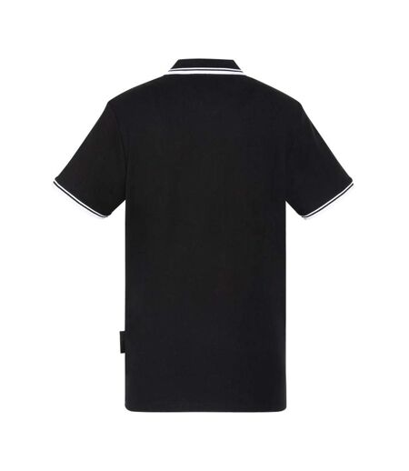 Polo noir/blanc homme schott pswill2
